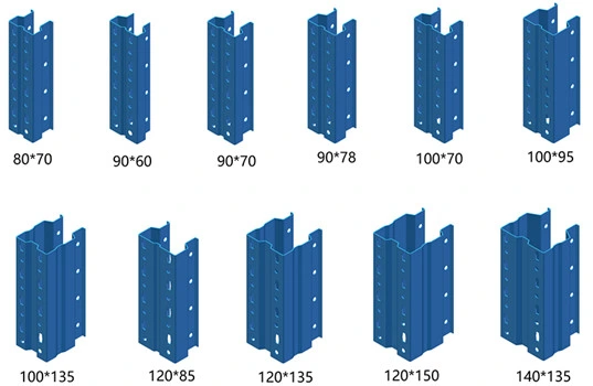 Logistic Equipment Heavy Duty Warehouse Storage Steel Q235 Pallet Storage Rack Uprights and Beams Rack