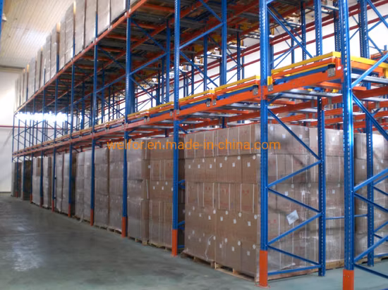 Industrial New Type Customized High Density Push Back Storage Rack