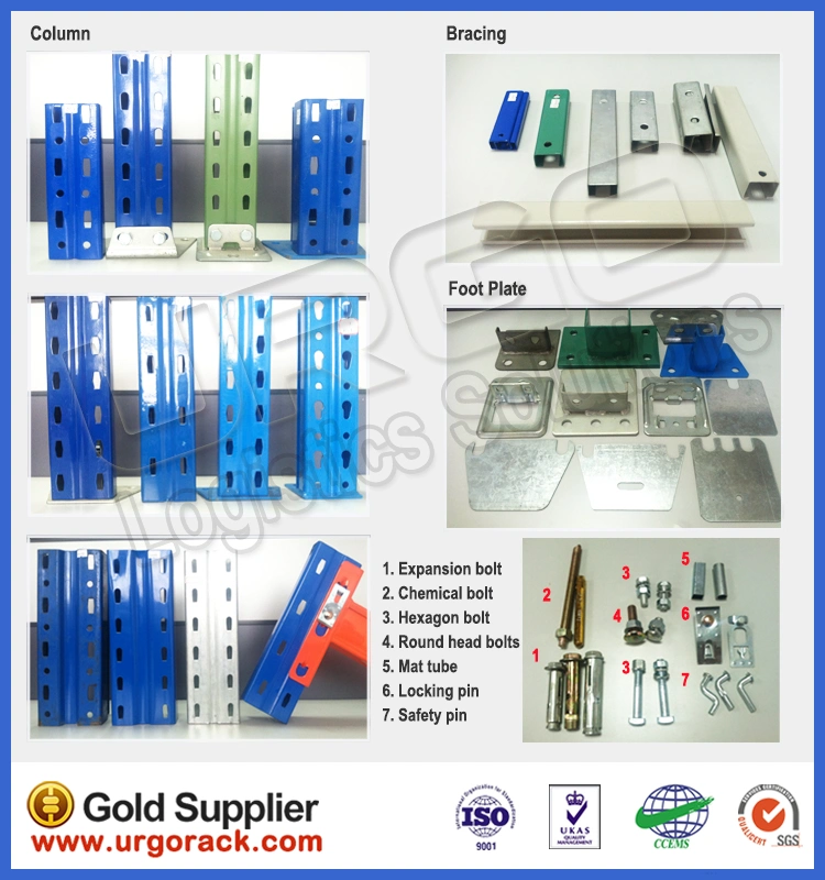 Storage Warehouse Metal Q345 Heavy Duty Push Back Rack