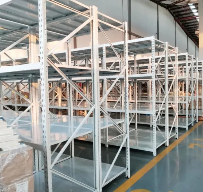 Factory Warehouse Metal Longspan Shelving Industrial Storage Medium Duty Racking Steel Shelf