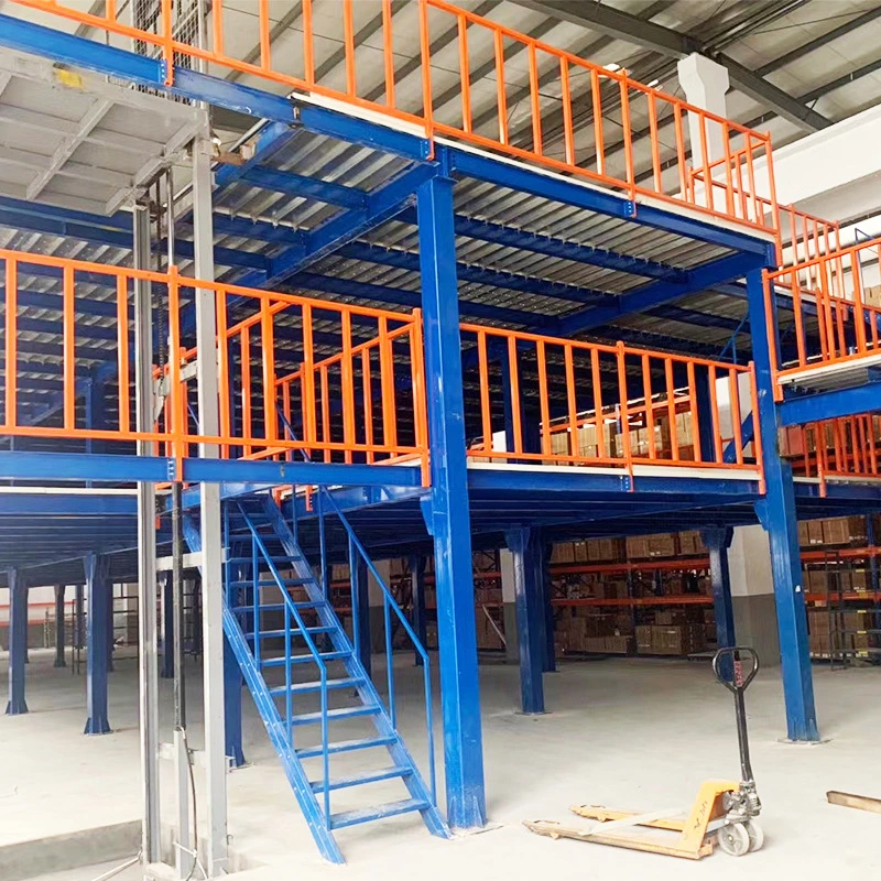 Industry Warehouse Steel Mezzanine Floor 500kg Per Sqm