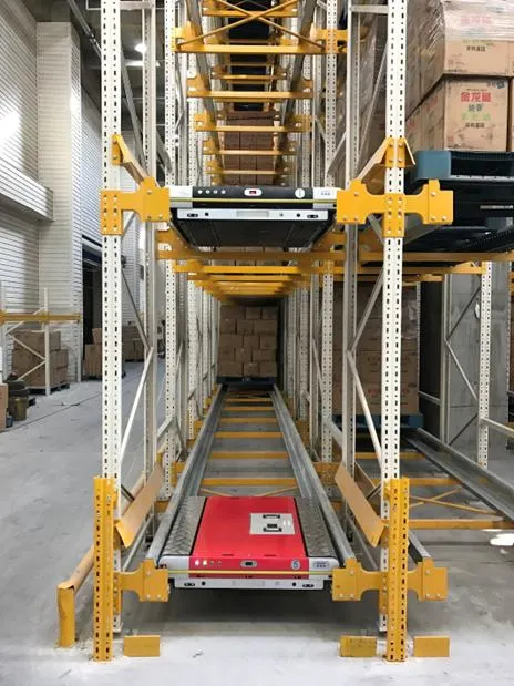 Tire Warehouse Automatic Double Deep Radio Shuttle Pallet Racking Multi Level Shuttle Racking