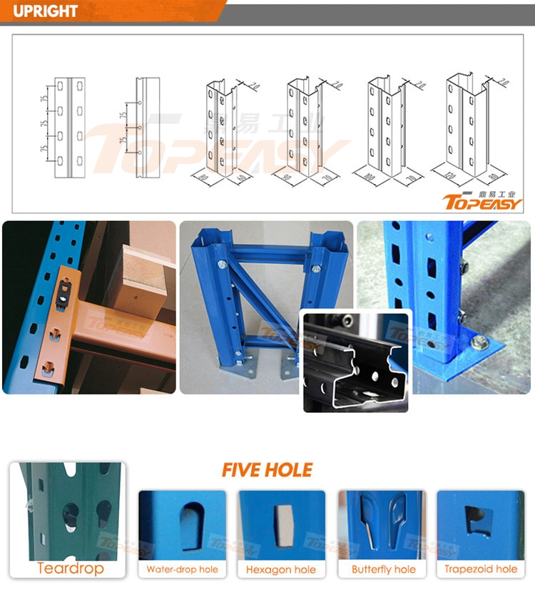 Customized Double Deep Steel Selective Pallet Racking for Warehouse