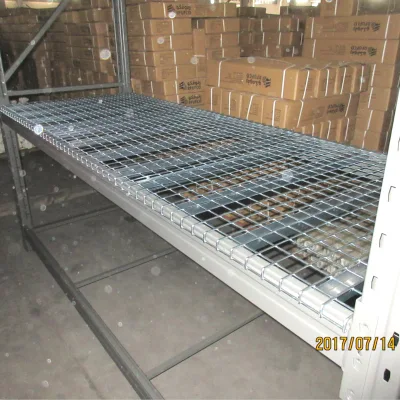 Estante galvanizado de la plataforma de la lágrima de los E.E.U.U. del almacenamiento de Warehouse del Decking de la malla de alambre