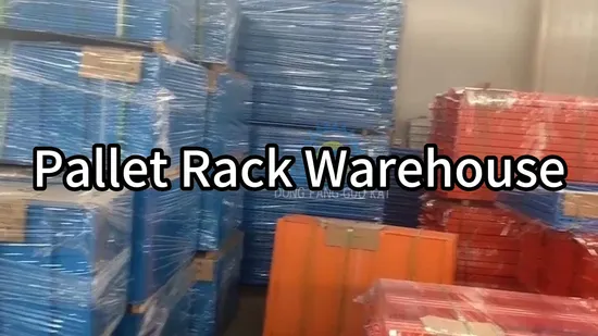 Almacén Heavy-Duty Q235 Steel Metal Wisda Commercial Push Back Pallet Rack